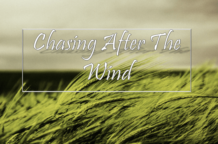 Chasing After The Wind Graphic